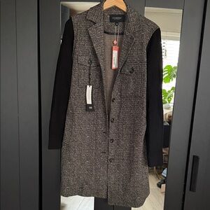 Liverpool Los Angeles Women's Black and Gray Casual Jacket size M